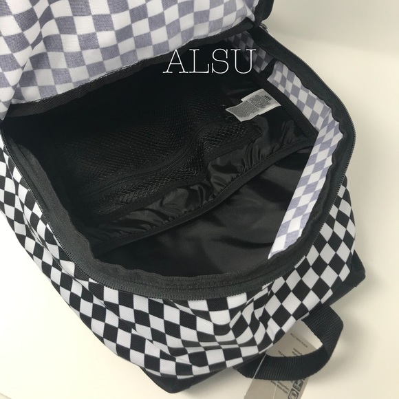 VANS Backpack Alumni Off the Wall B/W Checkerboard - Picture 6 of 8
